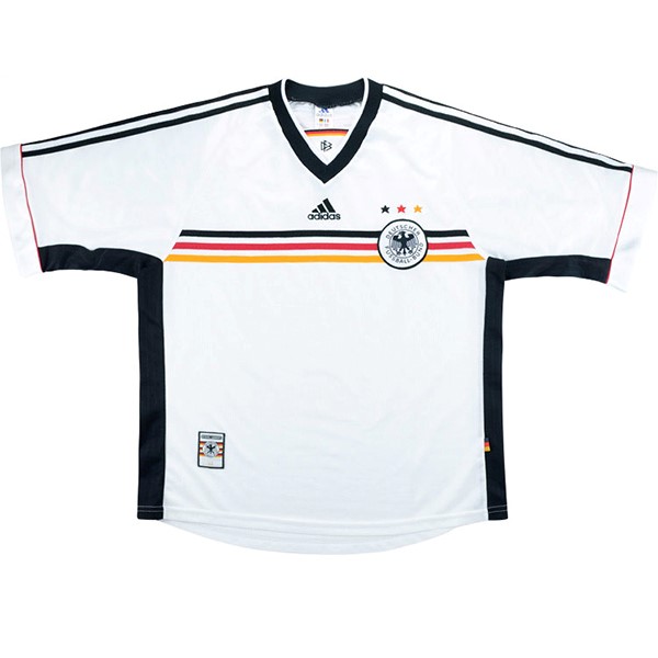 Tailandia Camiseta Alemania 1st Retro 1998 Blanco